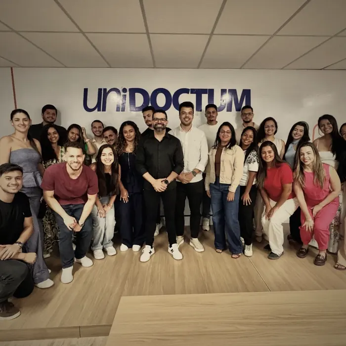 Turma na UniDoctum com o Prof. Me. Luiz Felipe Moreira